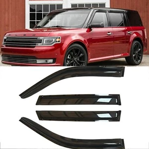 4pcs Original Shatterproof Rainproof Side Window Wind Deflectors for Ford Fle... - Picture 1 of 9