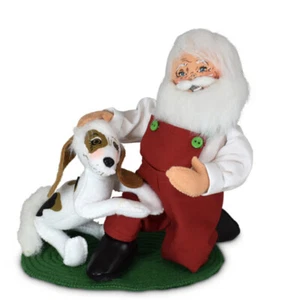 Annalee CHRISTMAS "SANTA AND HIS BEST FRIEND" DOG 9" 2021 #410221 - Picture 1 of 1