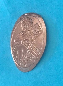ELSA HOLDING SNOWFLAKE 6 of 8 FROZEN LOGO WDW PRESSED ELONGATED PENNY DISNEY - Picture 1 of 1
