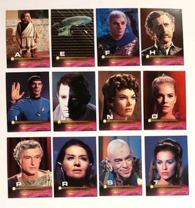 Star Trek: The Original Series Season 3 Autograph Challenge Cards x 12 / Mint - Picture 1 of 2
