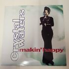Crystal Waters Makin&#39; Happy 12&quot; Single GC/VGC A1U/B1U A&amp;M Records 1991