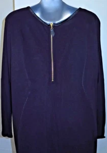 CAMISA TOP DE MUJER ZARA CON TOP NEGRO DORADO CON CREMALLERA CUERO NEGRO TALLA GRANDE.. - Imagen 1 de 10