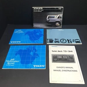 1986 Volvo 740GL/GLE/TURBO Owners Manual Handbook With Case. #VK-17 - Bild 1 von 5