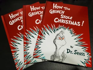 LOT of (3) How the Grinch Stole Christmas! Dr. Seuss Hardcover Books - NEW - Picture 1 of 6
