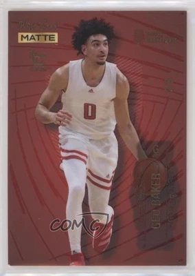 2022 Matte Draft Touch Basketball Chase Red - Spiral Lines /8 Geo Baker #MB-25 - Image 1 of 2