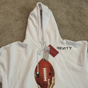 Fenty Mitchell & Ness Super Bowl LVII Icon Pullover Hoodie Size LG Rihanna - Picture 1 of 8