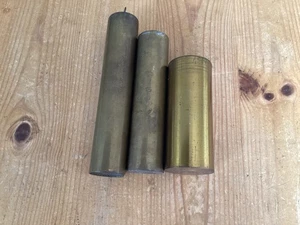 Antique Brass Wall clock weights total weight 4.3 kilo - Picture 1 of 3