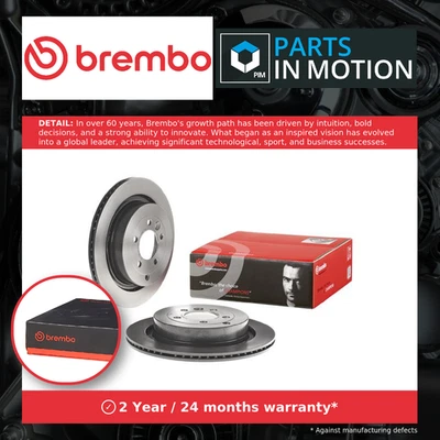 2x Brake Discs Pair Vented Rear 350mm 09.8876.31 Brembo Set SDB000642 SDB000643 - Image 1 of 4