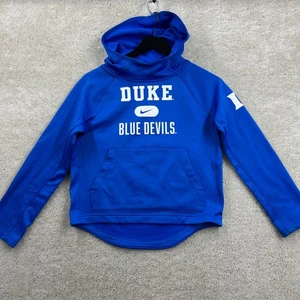 Duke Blue Devils Hoodie Kids Size Medium Blue Long Sleeve Nike University - Picture 1 of 11