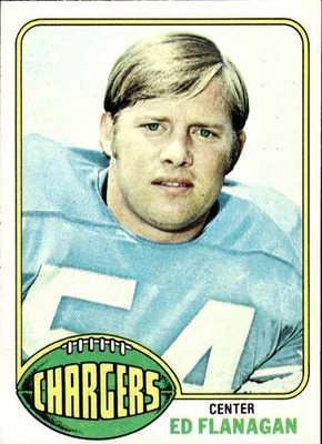1976 Topps #157 Ed Flanagan CHARGERS - Image 1 of 2
