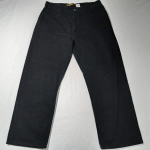2002 Levis Silver Tab Fit 36x30 Low Loose Black Denim Jeans Vintage Y2K - Picture 1 of 12