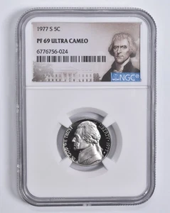 PF69 UCam 1977-S Jefferson Nickel NGC Special Lbl *0262 - Picture 1 of 5