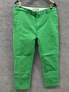 Pantalones chinos de golf Bogey para niños 36 informales estilo clásico algodón verde "LEER" - Imagen 1 de 14