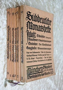 Süddeutsche Monatshefte - Cossmann Prod Monaco IX.Jahrg.1911- Opuscoli 1-4 + 8 - Bild 1 von 1