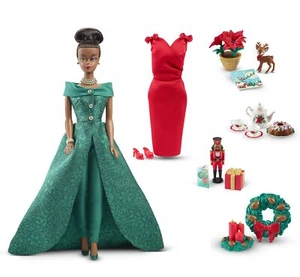 Barbie 12 Days Christmas Calendar Doll Set Signature Gold Dress-Up New Japan - Picture 1 of 7