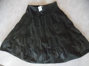 Falda Metro Pana Verde Oliva Talla 10 Mini Mujer Damas Nueva con Etiquetas - Imagen 1 de 3