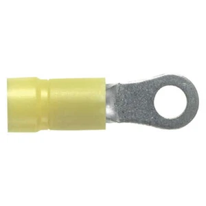 PANDUIT PV10-8R-L Ring Terminal,#8,Yellow,600V,PK50 39CA06 PANDUIT PV10-8R-L - Picture 1 of 2