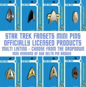 STAR TREK Delta Communicator MINI PINS - Fansets - Multi Listing - Picture 1 of 13