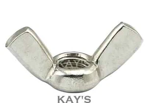 M3 (3mmØ) Flügelmuttern DIN 315 Absperrmutter metrisch A2 Edelstahl 20 Stück - Bild 1 von 3