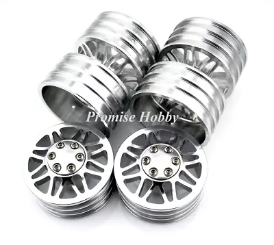 Alloy 1.9 Wheel Rim Set (2 front+2 Dually Rear) for RC4WD RC Car Crawler Truck - Image 1 of 4