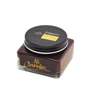 SAPHIR 1053051 Crème CORDOVAN Huile Pied de Bœuf 75 ML N° 005 Maron foncé - Picture 1 of 5