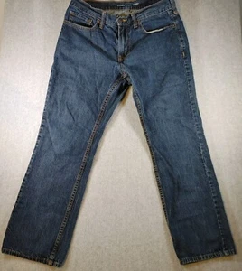 Old Navy Straight Blue Jeans Mens 33x30 Built In Tough Actual 33x28 - Picture 1 of 9