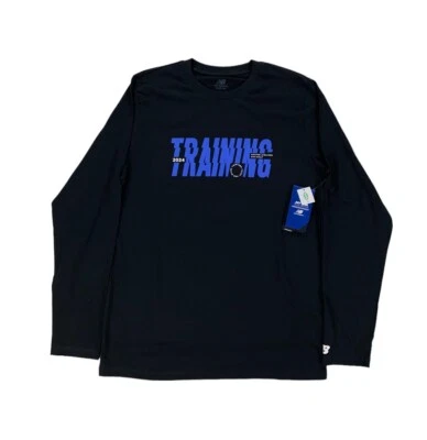 Camiseta negra New Balance United Airlines NYC Media Maratón 2024 manga larga para hombre Foto 1 de 4