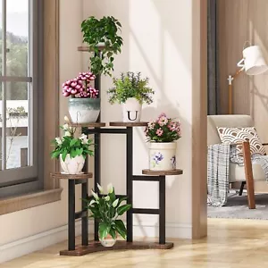 Blumenständer Pflanzenregal Indoor 6 Ebenen Blumenregal Pflanzenständer Holz DHL - Bild 1 von 10