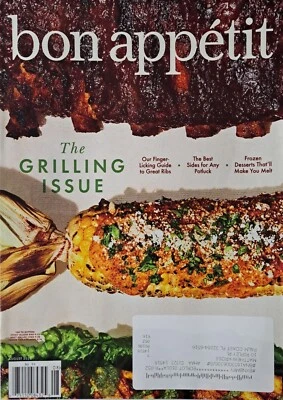 Bon Appetit Magazine 2022 August Grilling Issue Food Cooking Ribs Corn - Image 1 of 2