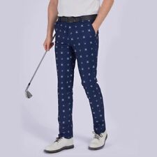 Oclunlc golf men pants scissors printed trousers sports male long pants high-end
