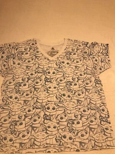 Disney Star Wars Shirt Damen 2XL All Over Mandalorian Grogu Kind Baby Yoda - Bild 1 von 4