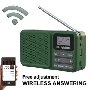 Portable DAB Digital Radio with Solar Charging Bluetooth Support MP3 Playback an - Picture 1 of 12