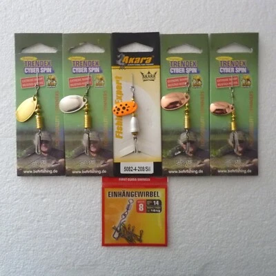 Spinner Set Nr. 6, 6- teilig Barsch Forelle Blinker Raubfisch Köder - Bild 1 von 2