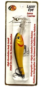 Bass Pro Shops XPS 3" Lazer Eye Shad Black Gold 3/8oz Diving Lure 5'-7' Depth - Picture 1 of 19