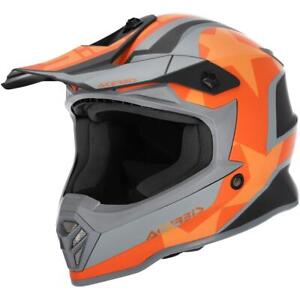 Acerbis Kids Motocross-Helm Steel Schwarz/Orange