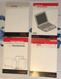 Toshiba A60 Manuals - Picture 1 of 4