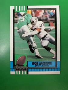 1990 Topps Eddie Anderson RC Los Angeles Raiders #293 - Picture 1 of 2