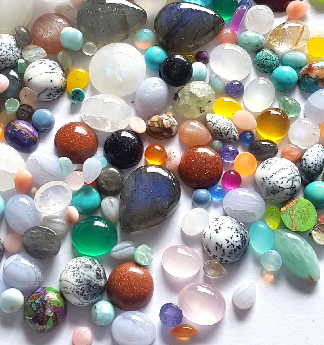 30 Pcs Antique Bronze Glass Cabochon Dome Charms - 8mm Jewelry Making Supplies