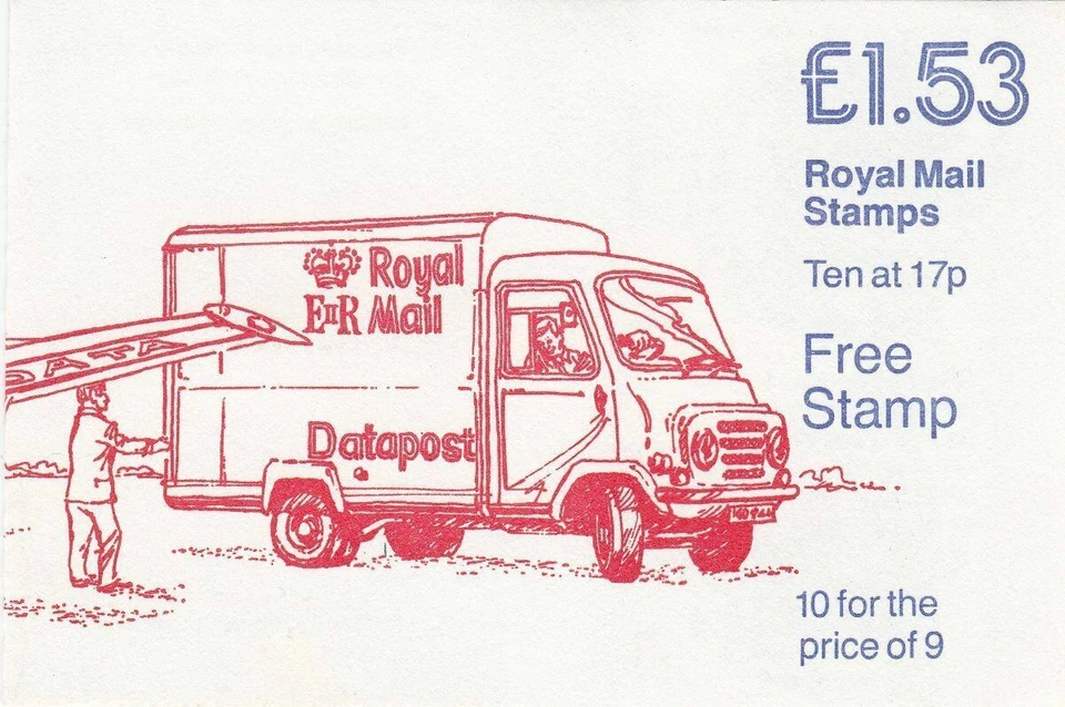 GB Folded MNH Stamp Booklet FT4 1985 Datapost Underprinted SG 1290Eu - Image 1 of 1