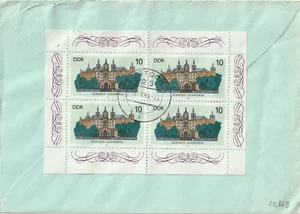 DDR Michel 3032 als Klbg. auf Rückseite auf Brief in die BRD, Einzelfrankatur - Bild 1 von 2