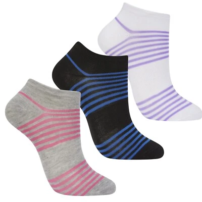 6 PAIRS LADIES SPORTS TRAINER LINER SOCKS BY BERRY & WILSON  * UK 4-7 • EU 37-41 - Image 1 of 4