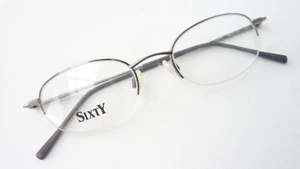 Montura de gafas montura de gafas media plata ligeras lentes pequeñas ovaladas talla M - Imagen 1 de 4