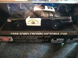 2 Cars You Get,Motormax 1:43,1999 Ford Crown Victoria CHP Highway Patrol,Pres. - Picture 1 of 19