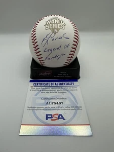 KENDRYS MORALES SIGNED 2015 WORLD SERIES OMLB BASEBALL PSA COA LEGEND OF KENDRYS - Picture 1 of 1