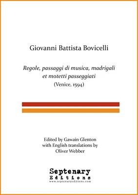 G. B. Bovicelli: Regole, Passaggi di Musica... ed. G. Glenton and O. Webber - Image 1 of 4