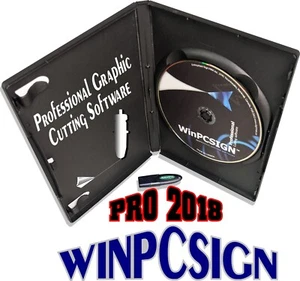 NEW WinPCSIGN Pro 2018 Increase cutter productivity SAGA,GCC, TITAN ,REDSAIL - Picture 1 of 6