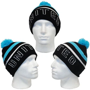 United Black Blue White Bobble Hat Great Christmas Gift Idea from Newcastle - Picture 1 of 8