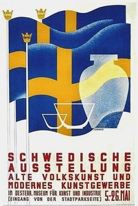 Original vintage poster SWEDISH APPLIED ARTS EXPO VIENNA c.1940 - Picture 1 of 1