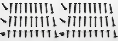 60 NEW BLACK RESTORATION SCREWS! FITS INTERNATIONAL HARVESTER BRONCO JEEP & ETC - Image 1 of 4