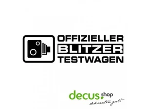 Offizielller Blitzer Testwagen C-4-13 cm // Sticker JDM Aufkleber Frontscheibe - Picture 1 of 2